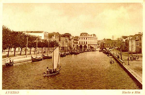 S/N - AVEIRO Rocio e Ria - Editor n�o indicado - S/D - Dimens�es: 15,1x10 cm. - Col. �nio Semedo.