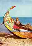 S�rie 64, N.� 9 - Aveiro (Portugal) Proa de moliceiro - Edi��o da Comiss�o Municipal de Turismo de Aveiro - S/D - Dimens�es: 10,2x15,1 cm. - Col. HJCO