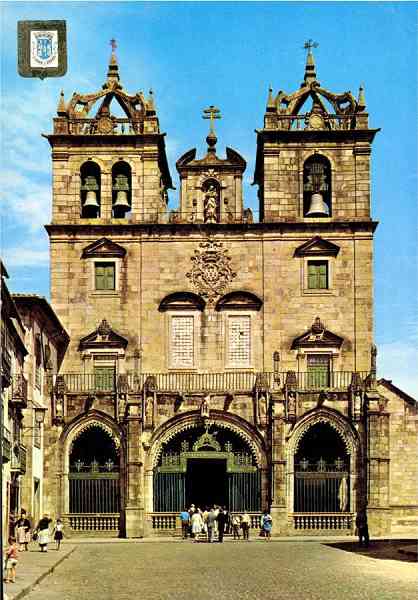 N� 118 - BRAGA (Portugal) - S� Catedral - Edi��o LIFER-Porto - S/D - Dimens�es: 10,4x14,9 cm. - Circulado em 29/08/1970 - Col. Gra�a Maia