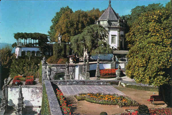 N� 7 - Braga. Trecho da escadaria do Bom Jesus - Edi��o da Confraria do Bom Jesus do Monte - Dim. 15x10,2 cm - Col. A. Monge da Silva