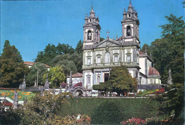 N� 22 - Braga. Templo e esplanada do Bom Jesus - Edi��o da Confraria do Bom Jesus do Monte - Dim. 15x10,2 cm - Col. A. Monge da Silva