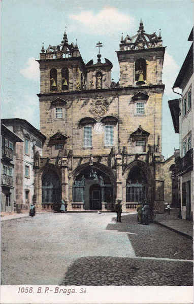 N� 1058 - S� de Braga - Editor B.P.- Dim. 140x88 mm - Col. A. Monge da Silva (cerca de 1905)