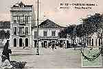 N.� 717 - Caldas da Rainha: Pra�a Maria Pia - Edi��o Alberto Malva (circulado em 1908) - Dimens�es: 13,6x8,6 cm. - Col. Miguel Chaby.