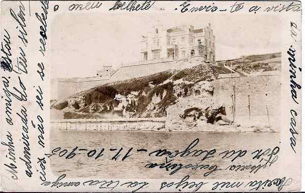 S/N - Chalet do Conde Almeida Ara�jo na Foz do Arelho - Sem indica��o do editor - S/D - Dimens�es: 14x8,9 cm. - Col. Miguel Chaby (Circulado em 1905)