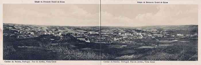 S/N - Edi��o de Fernando Daniel de Sousa - Foz do Arelho, vista geral - Data: cerca de 1920 - Dimens�es: 28,4x9,2 cm. - Col. Miguel Chaby.