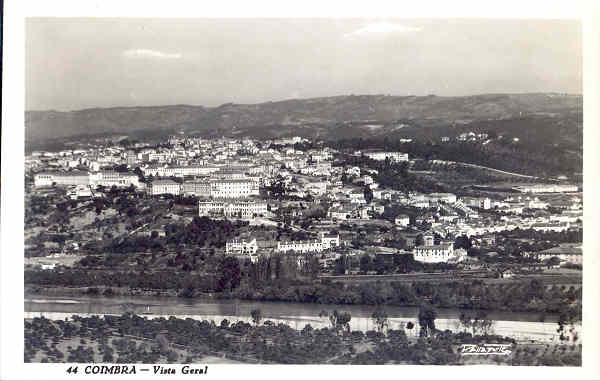 N� 44-COIMBRA. Vista geral - Editor LOTY - Circulado em 1958) - 14x9 cm - Col. A. Monge da Silva