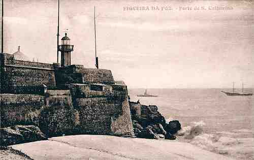 S/N - Figueira da Foz - Forte de Santa Catarina (Sem margens) - Edi��o da Papelaria Moderna - Dimens�es: 13,8x8,8 cm. - Col. Miguel Chaby.