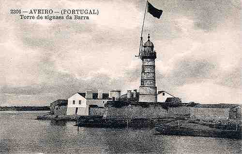 N.� 2306 - Aveiro (Portugal) - Torre de signaes da Barra - Dimens�es: 13,7x8,8 cm. - Col. Miguel Chaby (data?).