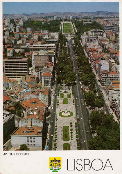 N.� 5050 - LISBOA Av. da Liberdade - Edi��o ???? - S/D - Dimens�es: 15x10,6 cm. - Col. M�rio F. Silva  (Circulado em 1993).
