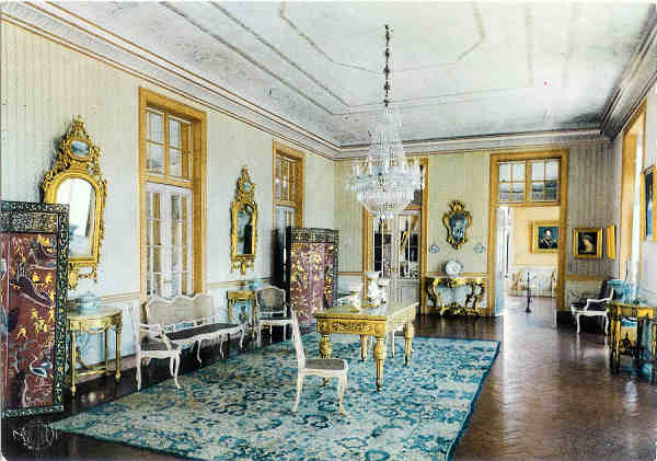 N� 8-88 - Lisboa. Pal�cio Nacional de Queluz. Sala de jantar - Col. Passaporte LOTY - SD - Dim. 14,8x10,3 cm - Col. Jo�o Ponte