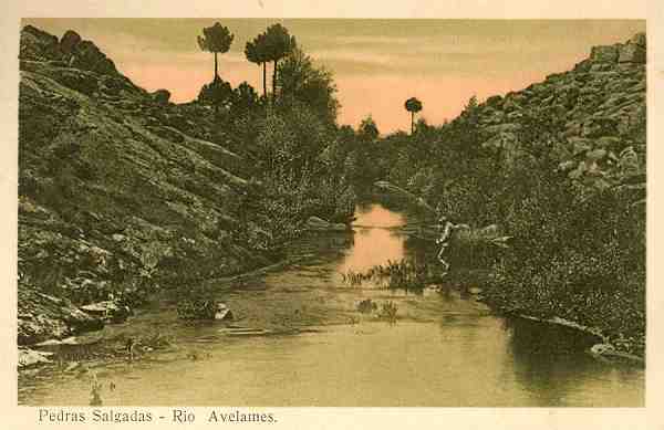 S/N - Pedras Salgadas - Rio Avelames - Sem indica��o do editor - S/D - Dimens�es: 13,9x9 cm. - Col. Aur�lio Dinis Marta.