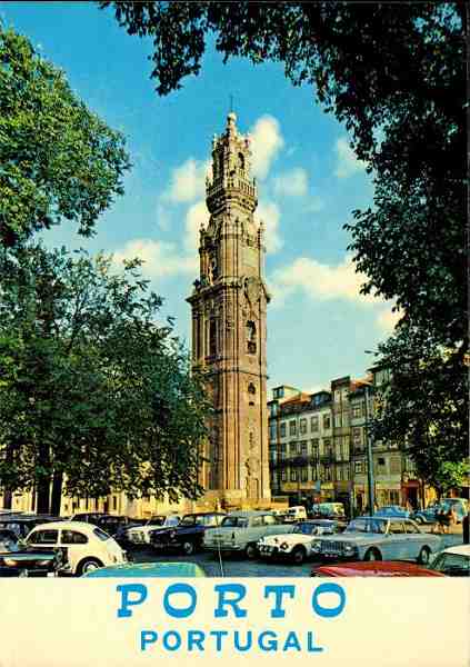 N.� 605 - PORTO-PORTUGAL: Torre dos Cl�rigos "ex libris" da cidade - Edi��o do Centro de Caridade N� Sr� do Perp�tuo Socorro, Porto - S/D - Dimens�es: 10,4x14,8 cm. - Col. F�tima B�ia.
