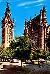 N.� 502 - Sevilla: Giralda y Patio de los Naranjos - Edi��o Beascoa - S/D - Dimens�es: 10,3x14,9 cm. - Col. HJCO (1980).