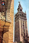 N� 2 - Sevilha, La Giralda (1) - Editor n�o indicado - SD - Circulado em 1966 - Dim. 14,9x10,2 cm - Col. Am�lcar Monge da Silva