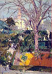 N� 16 - Sevilha,Jardins do Alcazar, �leo de Joaquim - Ed. FISA - Dim ??,?x ???,? cm - Col.Am�lcar Monge da Silva