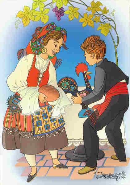 N.� 707 - Trajes t�picos BARCELOS - PORTUGAL - E. Design - SD - Dim. 10,4x14,8 cm. - Col F Boia 2010