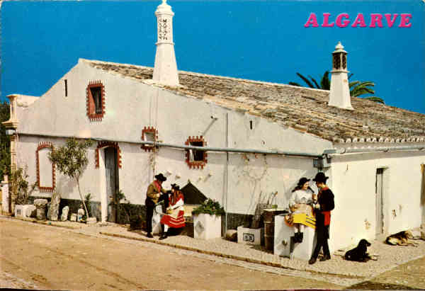 N� 965 - ALGARVE.portugal. Casa t�pica - C�MER, Trav. do Alecrim, 1 - Tel. 328775 Lx - SD - Dim. 14,5x10 cm. - Col. Ilda Bastos.