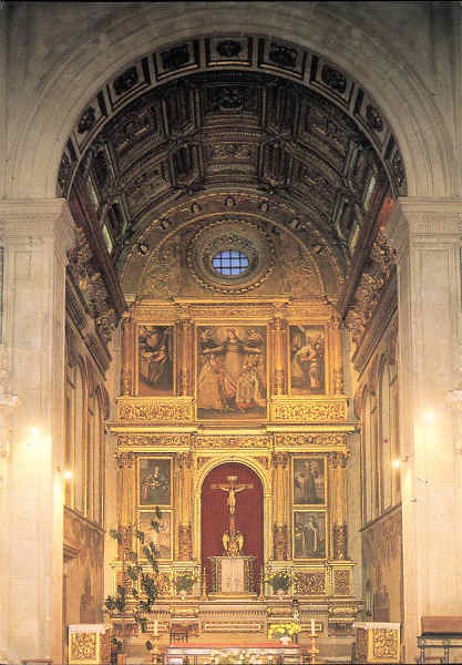 S/N - AVEIRO Portugal Altar-Mor da igreja da Miseric�ria de Aveiro - Imagem Carlos Ramos - S/D - Dimens�es: 15x10,4 cm. - Col. �nio Semedo.