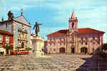 Mod. 510/Pr. - AVEIRO Pra�a da Rep�blica, Pa�os do Concelho e Igreja da Miseric�rdia - Edi��o OCASO (?) - S/D - Dimens�es: 14,9x10,4 cm. - Col. Gra�a Maia