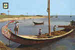 N.� 569 - PORTUGAL T�PICO Barco caracter�stico da Ria de Aveiro - Edi��es LIFER-Porto - S/D - Dimens�es: 14,9x10,5 cm. - Col. Gra�a Maia