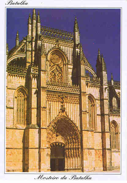 N.� 1197 - BATALHA (Portugal) Mosteiro - Fachada Principal - Ed. Colec��o D�LIA - S/D Dim: 10,5x15cm - Col. F�tima B�ia (1999)