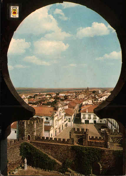 N.� 106 - BEJA (portugal) Da janela da torre de menagem. Vista parcial - Edi��o LIFER, Porto - S/D - Dimens�es: 14,9x10,4 cm. - Col. Gra�a Maia (circulado em 1968).