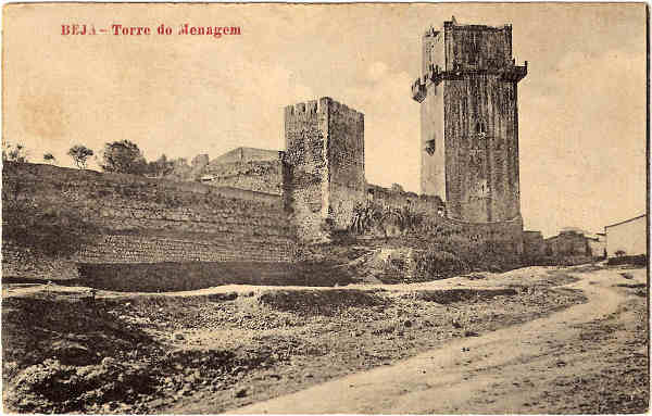SN - BEJA - Torre de menagem - Edi��o da Ourivesaria Galinoti - SD - (Circulado em 1918) - Dim. 8,6x13,8 cm - Col. Jaime da Silva.