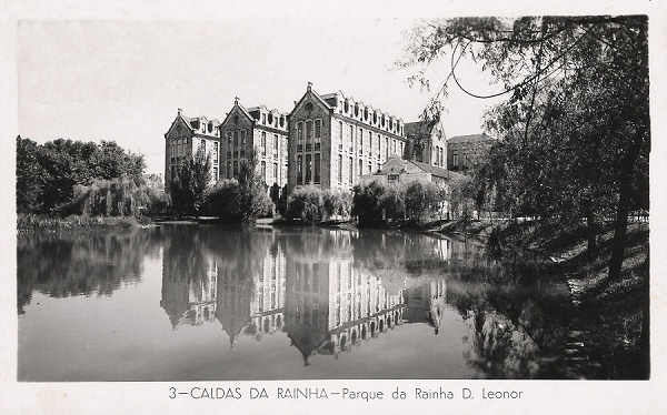N.� 3 - CALDAS DA RAINHA - Parque da Rainha D. Leonor - Colec��o D�lia (Editado em 1955) - Dimens�es: 14x9 cm. - Col. Miguel Chaby.