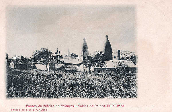 S/N - Portugal-Caldas da Rainha Fornos da F�brica de Faian�as - Editor Dias & Paramos (Editado em 1904) - Dimens�es: 14x9 cm. - Col. Miguel Chaby