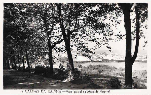 N.� 12 - Portugal Caldas da Rainha Vista parcial na Mata do Hospital - Editor Passaporte Loty (Editado em 1951) - Dimens�es: 9x14 cm. - Col. Miguel Chaby