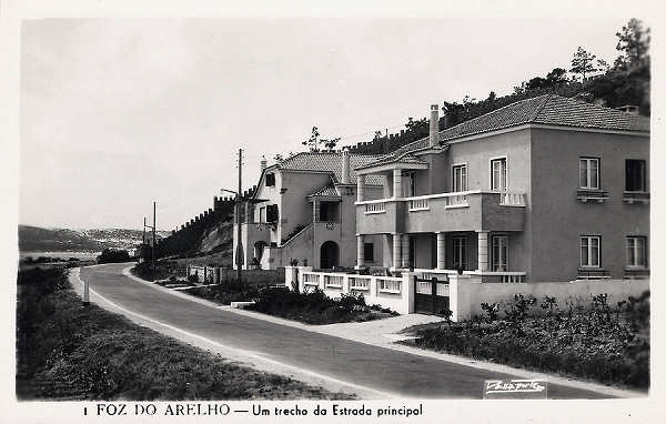 N.� 01 - Portugal Caldas da Rainha-Foz do Arelho Um Trecho da Entrada Principal - Editor Passaporte Loty (Editado em 1951) - Dimens�es: 9x14 cm. - Col. Miguel Chaby