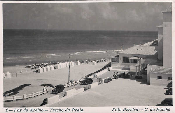 N.� 02 - Portugal Caldas da Rainha Foz do Arelho Trecho da Praia - Editor Neto Pereira (Editado em 1945) - Dimens�es: 9x14 cm. - Col. Miguel Chaby