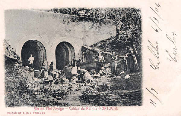 S/N - Portugal Caldas da Rainha Rio do Fiel Amigo - Editor Dias e Paramos (Editado em 1904) - Dimens�es: 9x14 cm. - Col. M. Chaby