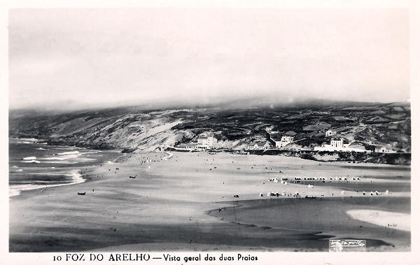 N .� 10 - Portugal Caldas da Rainha-Foz do Arelho-Vista geral das duas Praias - Editor Passaporte Loty Editado 1951 - Dim. 9x14 cm. - Col.M. Chaby
