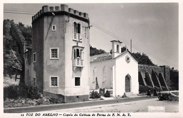 N.� 12 - Portugal Caldas da Rainha Foz do Arelho-Capela da Colonia de F�rias da F.N.A.T. - Editor Passaporte Loty Editado 1951 - Dim. 9x14 cm. - Col.M. Chaby