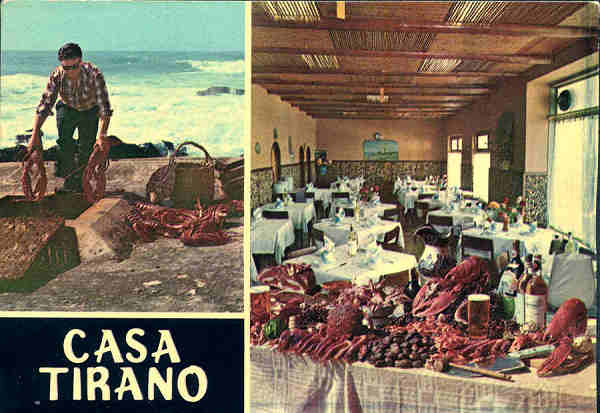 N� 113 - Cascais. Casa Tirano - Edi��o COMER, Rua das Flores, Lisboa - (c. de 1970) - Dim. 15x10,5 cm. - Col. A. Monge da Silva