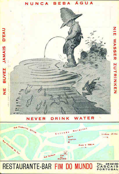 N� 1964 - Restaurante-Bar Fim do Mundo - Ed. NEO PUBLIX, 4-1964 - Dim. 14,8x10 cm. - Col. A. Monge da Silva