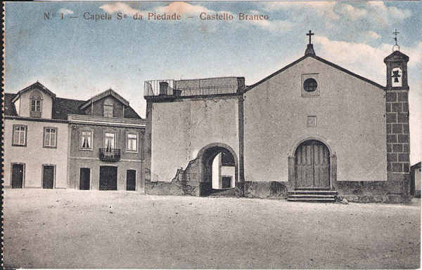 N� 1 - Capela da S� da Piedade - Editor desconhecido - Circulado em 1914 - Dim. 136x87 mm - Col. A. Monge da Silva (cerca de 1912)