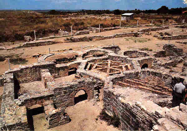 N.� 34 - Edi��o do MUSEU MONOGR�FICO DE CON�MBRIGA. Banhos privativos: hipocausto - LIFER, Porto - SD - Dim. 14,6x10,5 cm. - Col. F�tima B�ia.