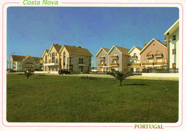 N.� 51 - AVEIRO Praia da Costa Nova Ilhavo. - Ed. Bruno da Rocha - Dim. 15x10,5 cm. - Col. M�rio Silva.