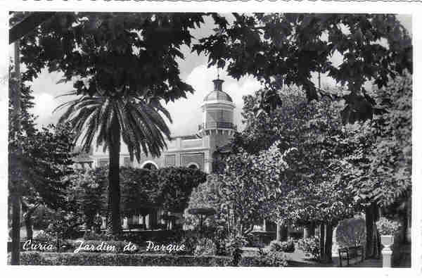 SN - Curia - Jardim do Parque - Edi��o Grande Bazar de Arte Regional (E.F.N.) (fotogr�fico) - Dim. 14,1x9,1 - Circul. 7-1957 - Col. A. Sim�es (194-2).