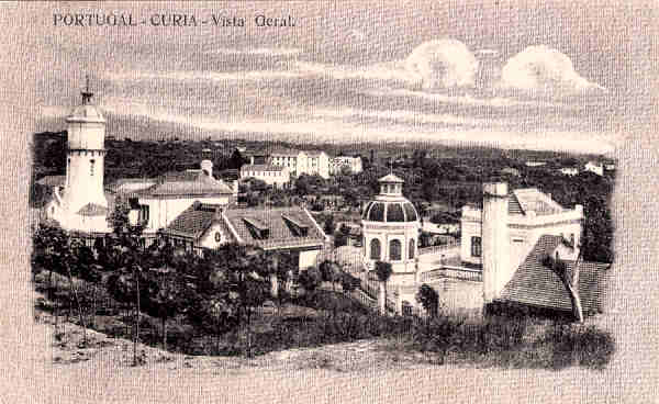 SN - PORTUGAL - CURIA - Vista Geral - Editor n�o indicado - Dim. 13,9x8,6 cm - Circ. 6-1922 - Col. A. Sim�es (055-1).