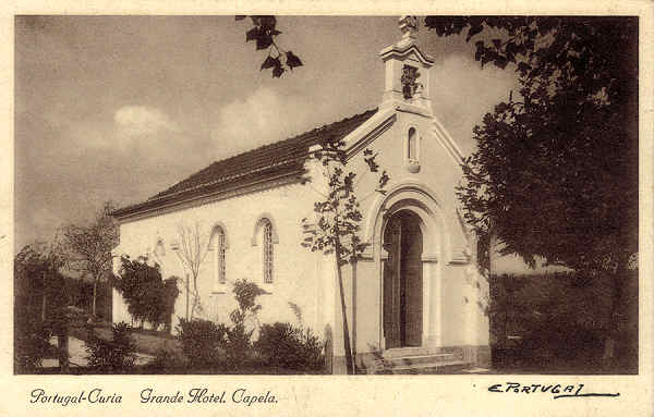 N� 05 - Portugal-Curia Grande Hotel. Capela - Ed. Grande Hotel Curia - Dim.14,0x9,0 cm - Col. A. Sim�es (381).