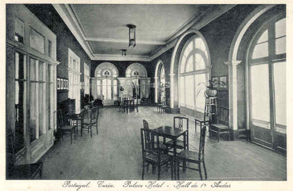 SN - Portugal. Curia. Palace Hotel - Hall do 1� Andar - Ed. Bazar Soares, Porto - Dim.13,8x9,0 cm - Col. A. 