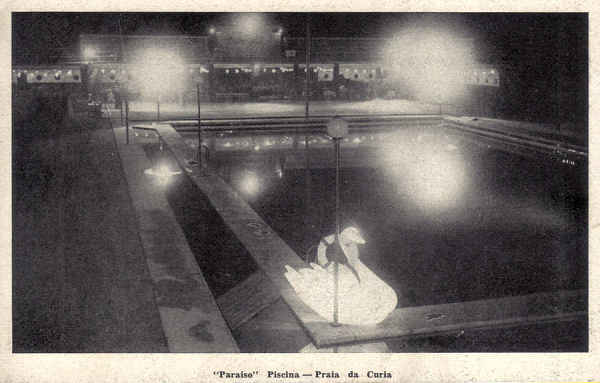SN - Paraiso Piscina-Praia da Curia - Ed. Alexandre d'Almeida - Dim. 13,9x8,9 cm - Col. A. Sim�es (245).