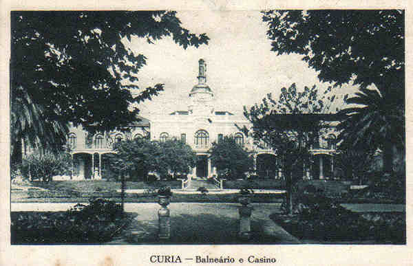 SN - CURIA - Balne�rio e Casino - Ed. Neogravura, Ld� , Lisboa - Dim.14,3x9,4 cm - Col. A. Sim�es (166).