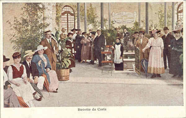 N� 09 - Buvette da Curia - Edi��o da Sociedade das �guas da Curia - Dim. 13,9x9,1 cm - Col. A Sim�es (046)