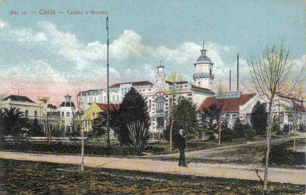 N� 11 - Curia - Casino e Buvete - Ed. do Bazar Soares - Porto - SD - Dim. 13,8x8,9 cm - Col. A Simoes (357).