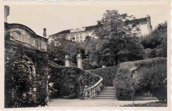 SN - Portugal - CURIA - Entrada da Buvette - S. Edit. - Dim. 14,0x8,9 cm - Col. A. Sim�es (379).