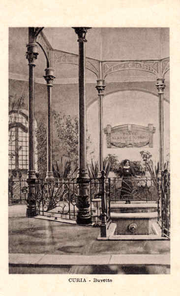 SN - Curia - Buvette - S. Editor - Dim. 14,4x8,8 cm - Col. A. Sim�es (013-3)(cinza-Retirado de caderneta).